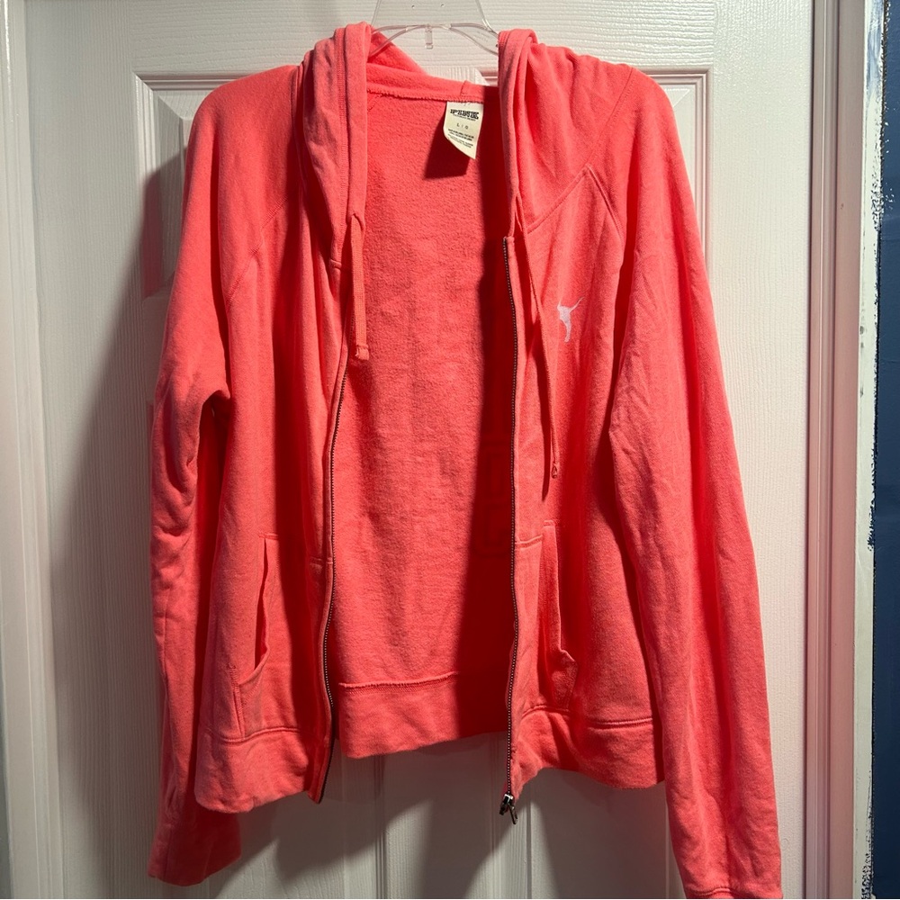 Hot Pink/Coral Zip Up
